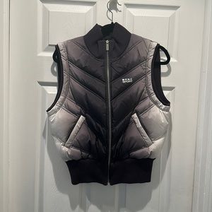 Bebe Sport Ombre Puffer Vest Size L